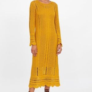 Zara Crotchet layered dress